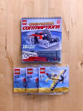 LEGO Crazy Action Contraptions + LEGO Creator 7803 & 7808 Poly Bags